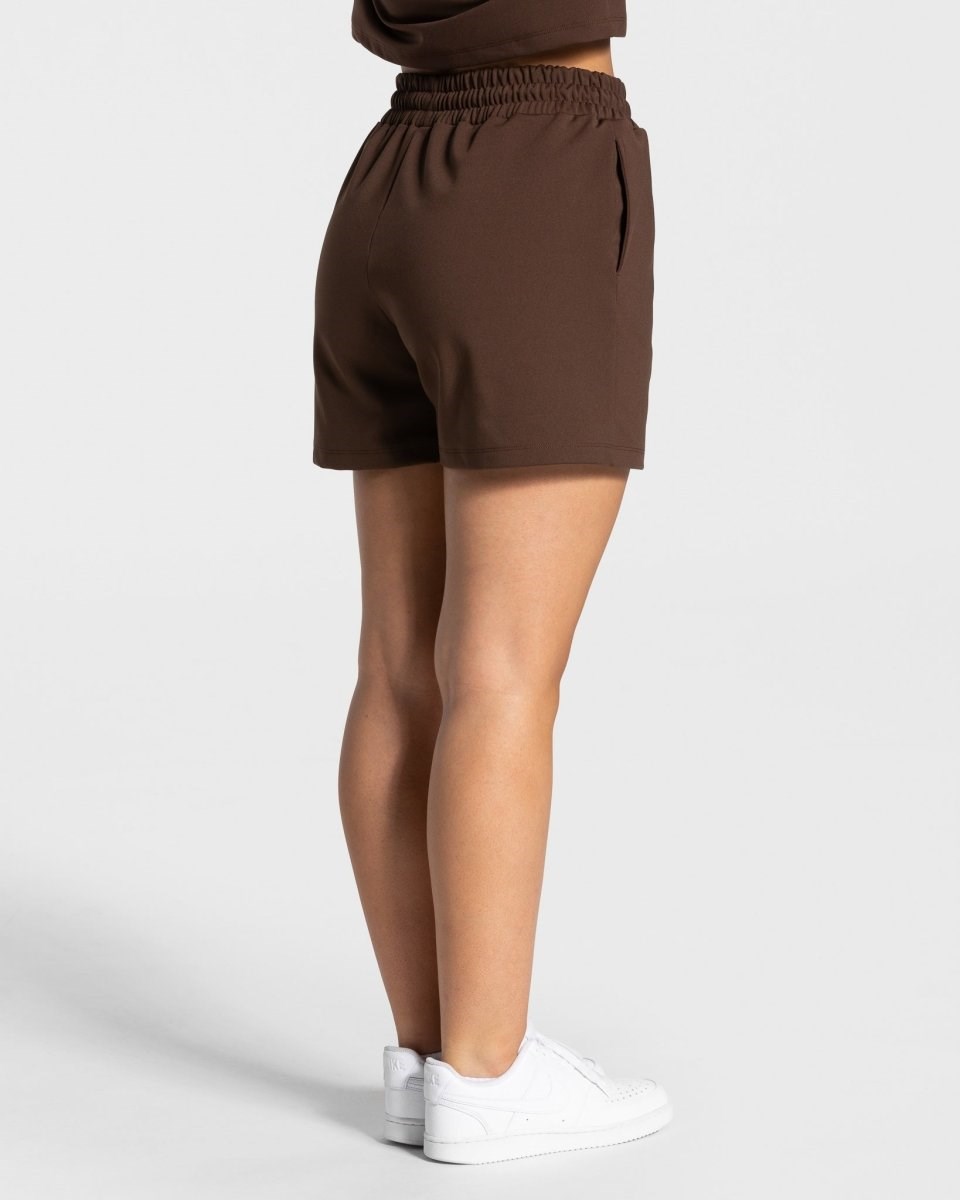 TEVEO Charming Oversized Shorts Braun | 346729-QCM