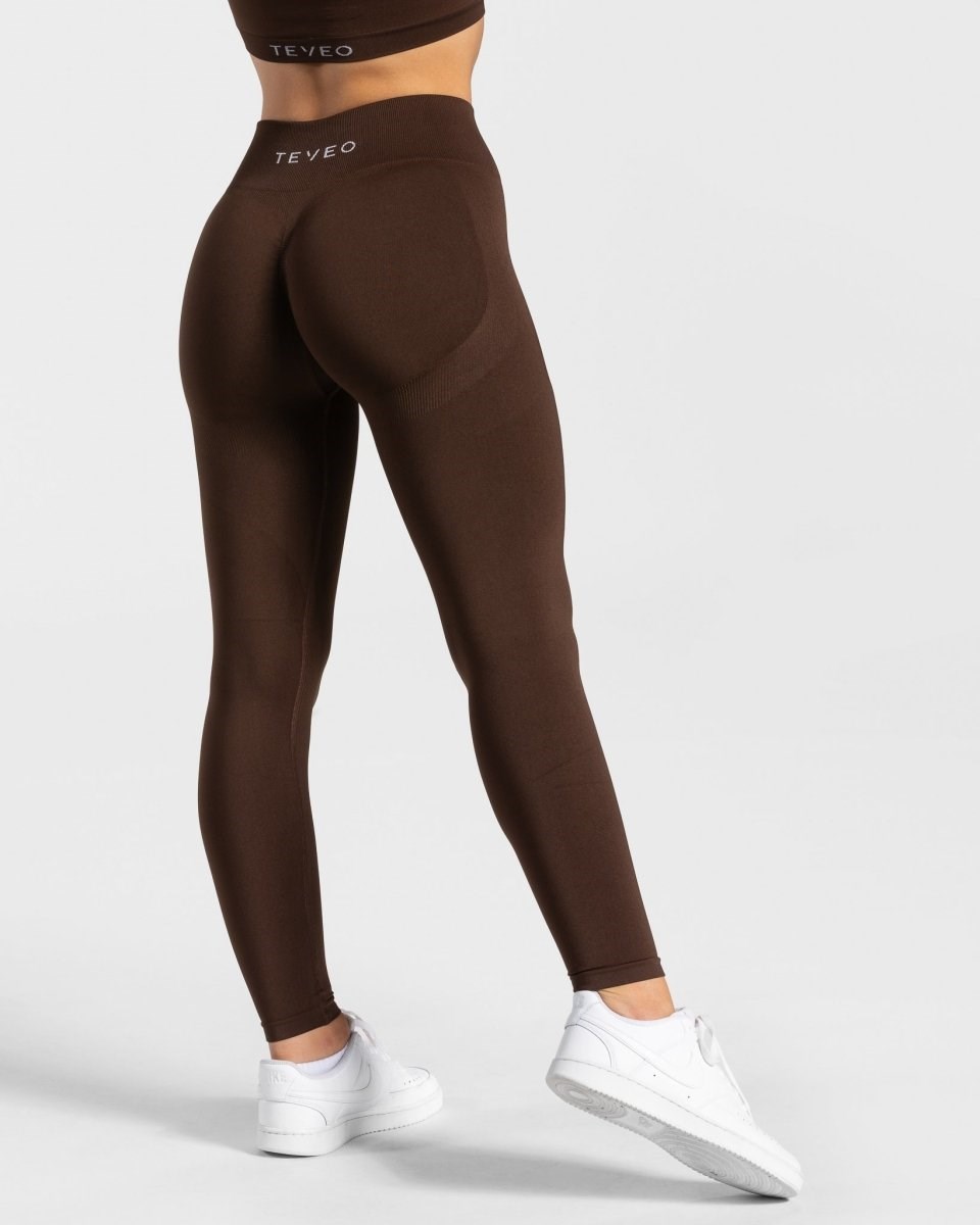 TEVEO Charming Scrunch Leggings Braun | 150463-IZV