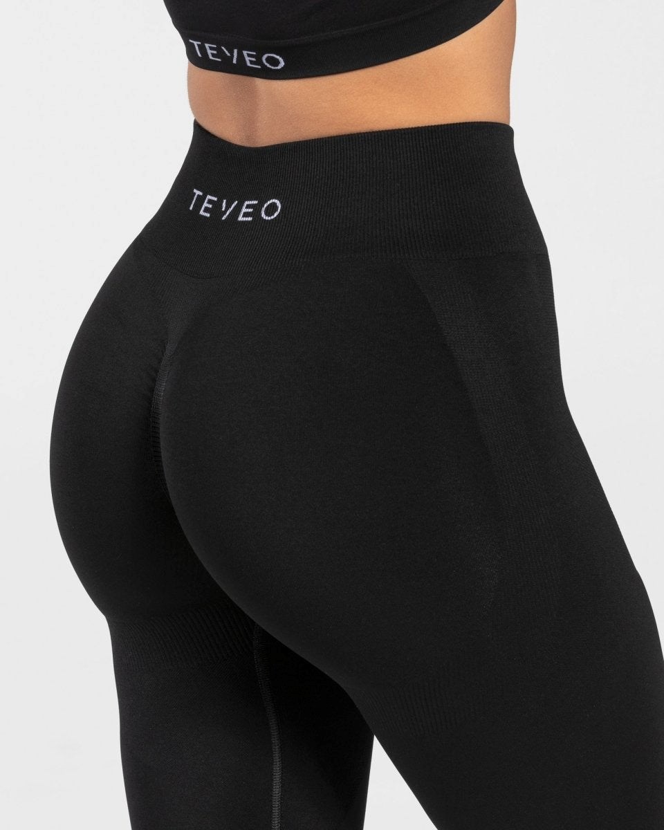 TEVEO Charming Scrunch Leggings Čierne | 304915-AHW