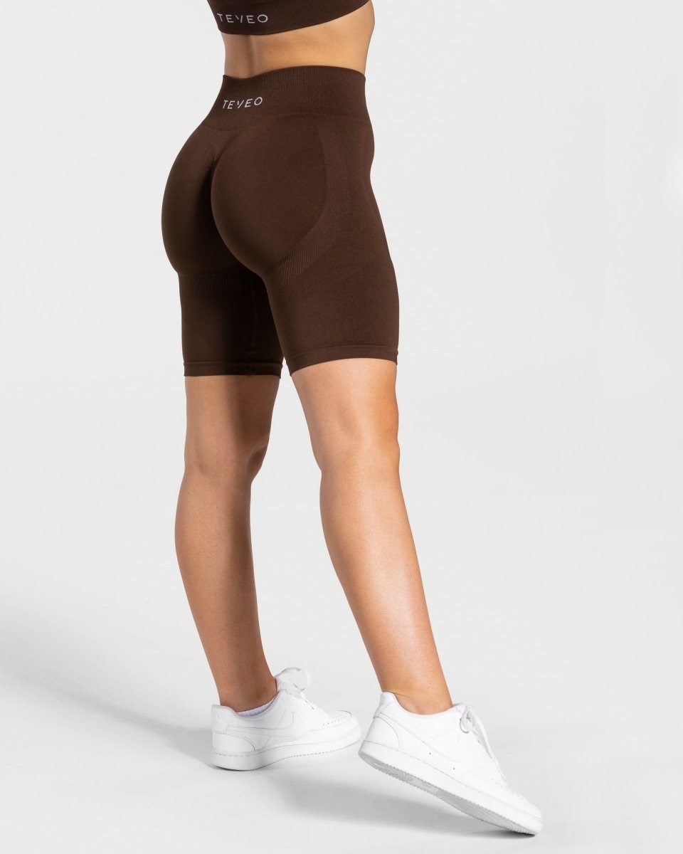 TEVEO Charming Scrunch Shorts Braun | 905263-QMW