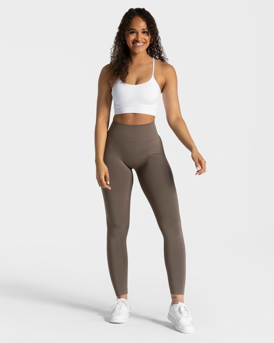 TEVEO Classy Leggings Taupe | 234597-CNX