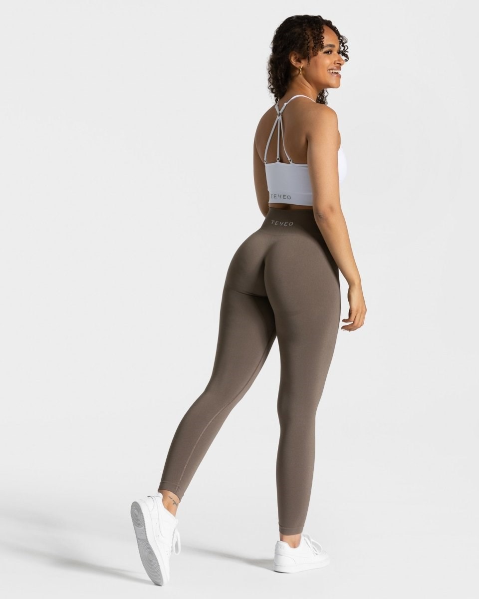 TEVEO Classy Leggings Taupe | 234597-CNX