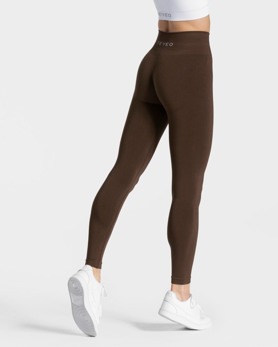 TEVEO Classy Leggings Tmavo Hnede | 943780-QYZ