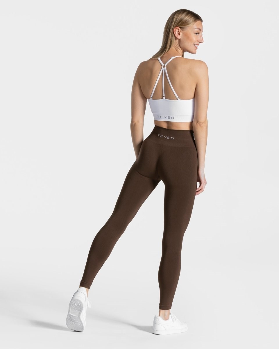 TEVEO Classy Leggings Tmavo Hnede | 943780-QYZ