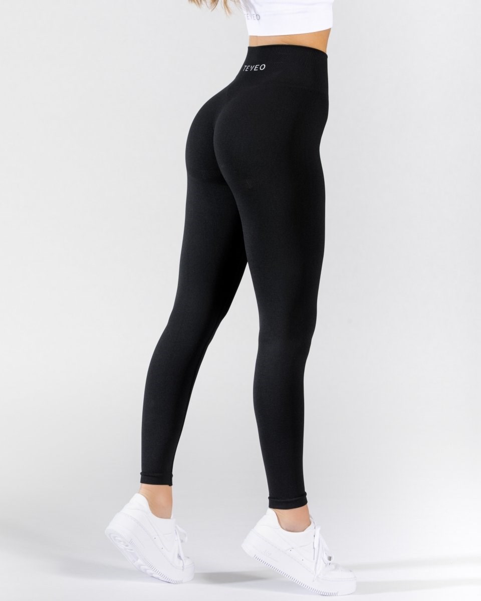 TEVEO Classy Leggings Čierne | 298645-QZL