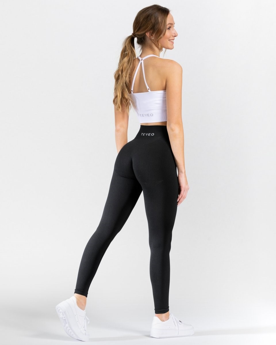 TEVEO Classy Leggings Čierne | 298645-QZL