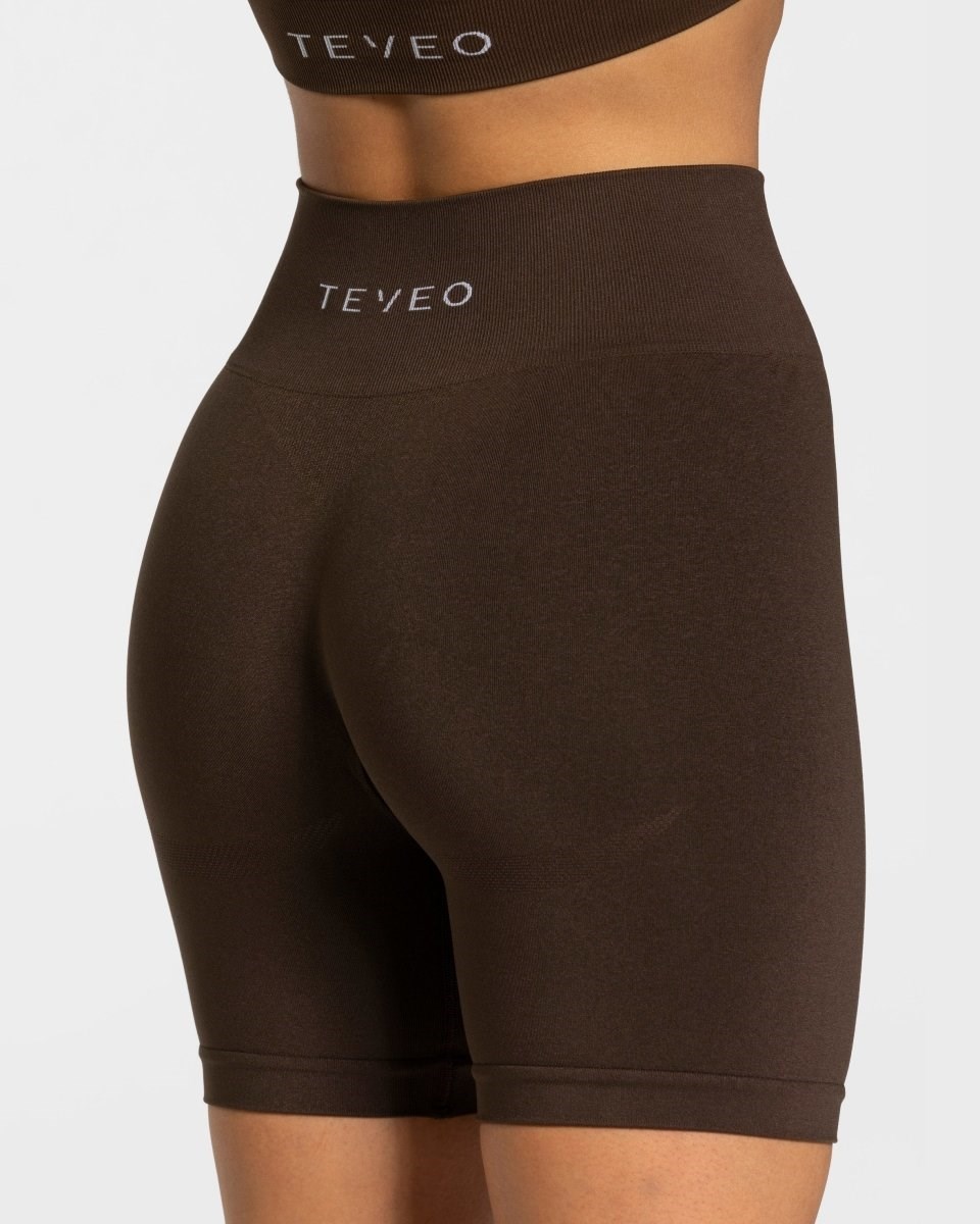 TEVEO Classy Shorts Tmavo Hnede | 531486-XFB