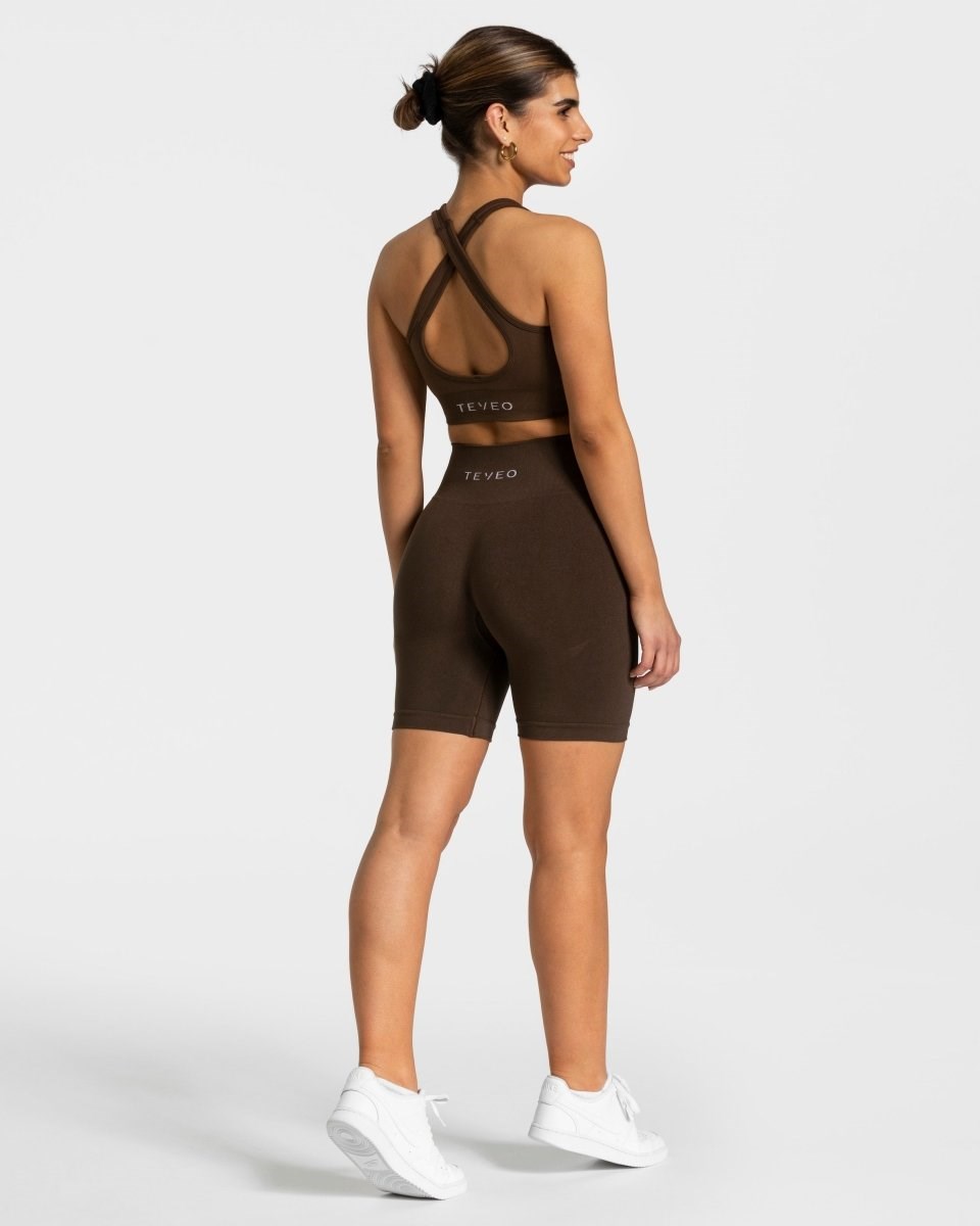 TEVEO Classy Shorts Tmavo Hnede | 531486-XFB