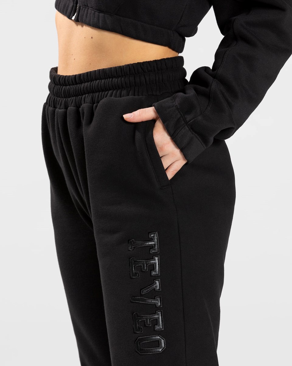 TEVEO College Oversized Jogger Čierne | 439752-YXU