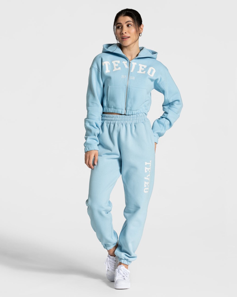 TEVEO College Zip Hoodie Modre | 508193-HOW