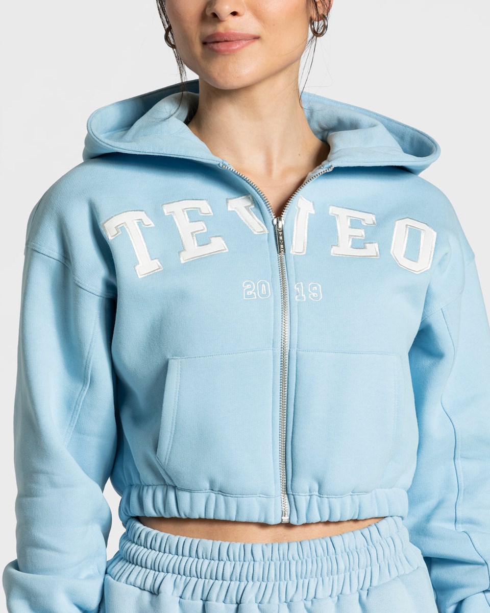 TEVEO College Zip Hoodie Modre | 508193-HOW