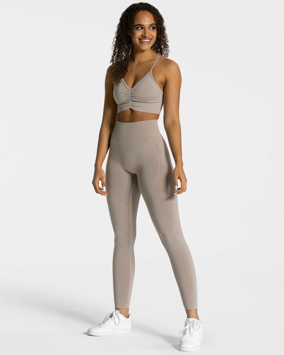 TEVEO Focus Scrunch Leggings Dust | 289504-JSC