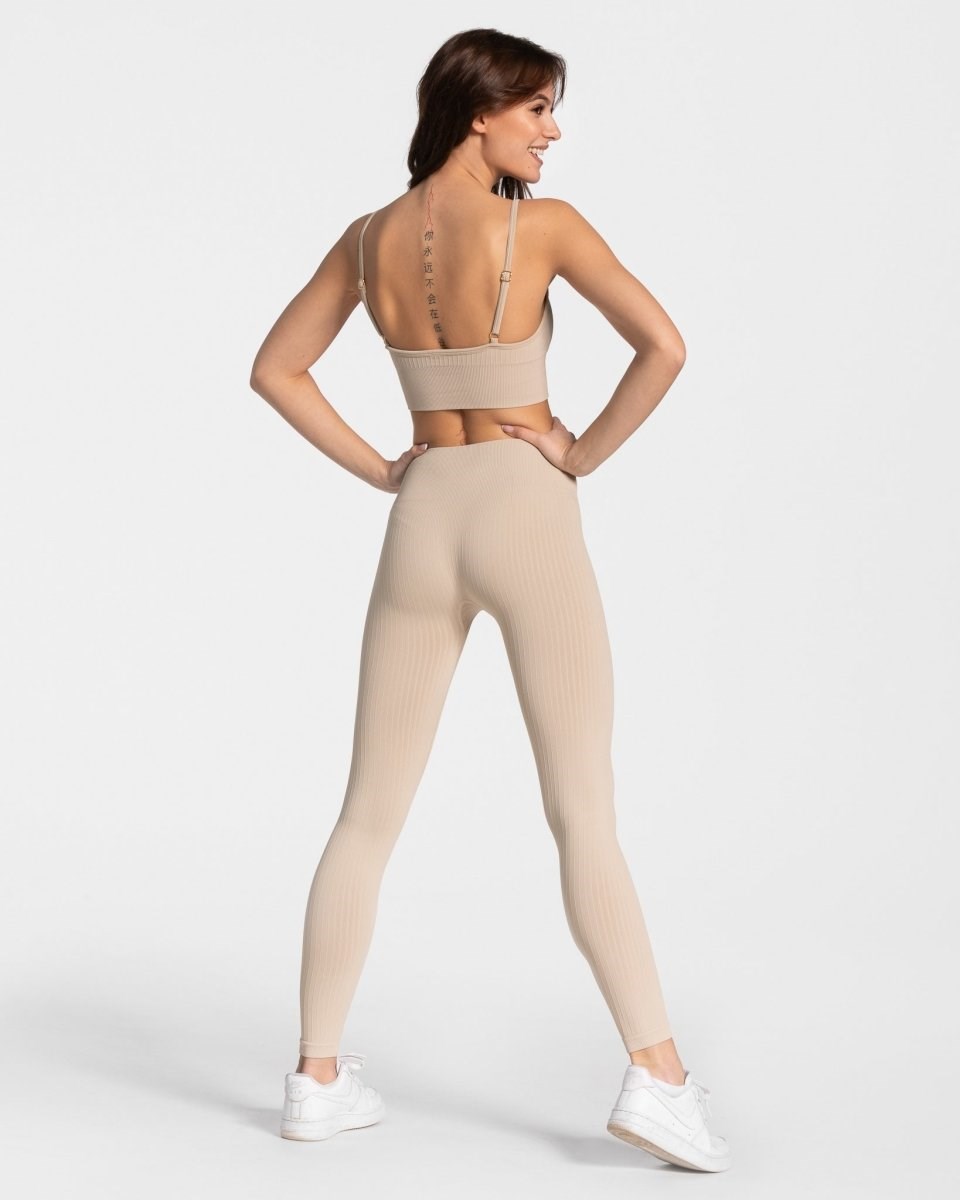 TEVEO Golden Leggings Béžové | 784910-WQG