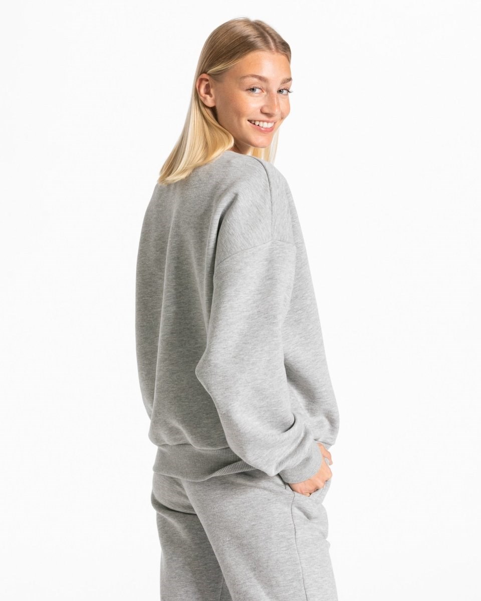 TEVEO Iconic Oversized Svetrove Saty Gray | 570386-JWG