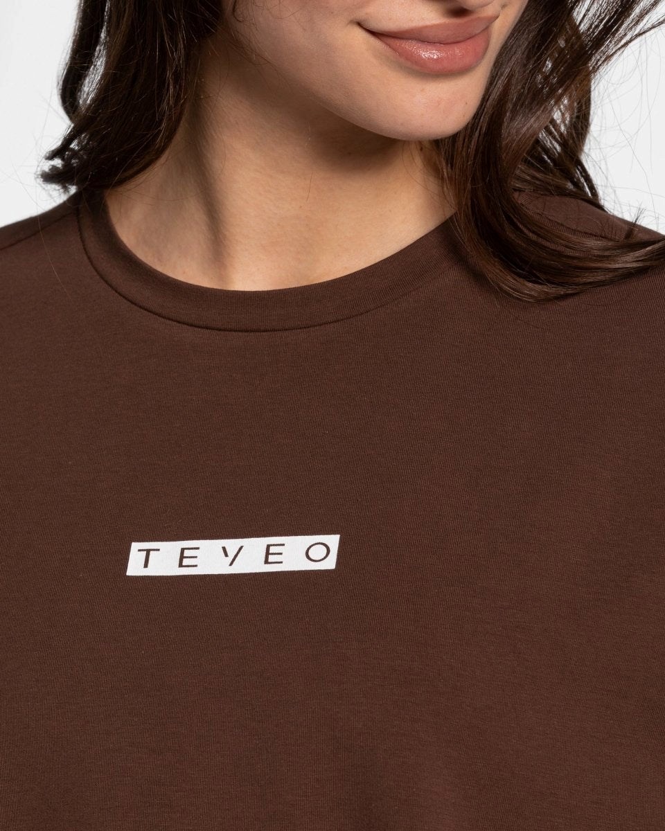 TEVEO Iconic Oversized T-Shirt Braun | 813672-WMO