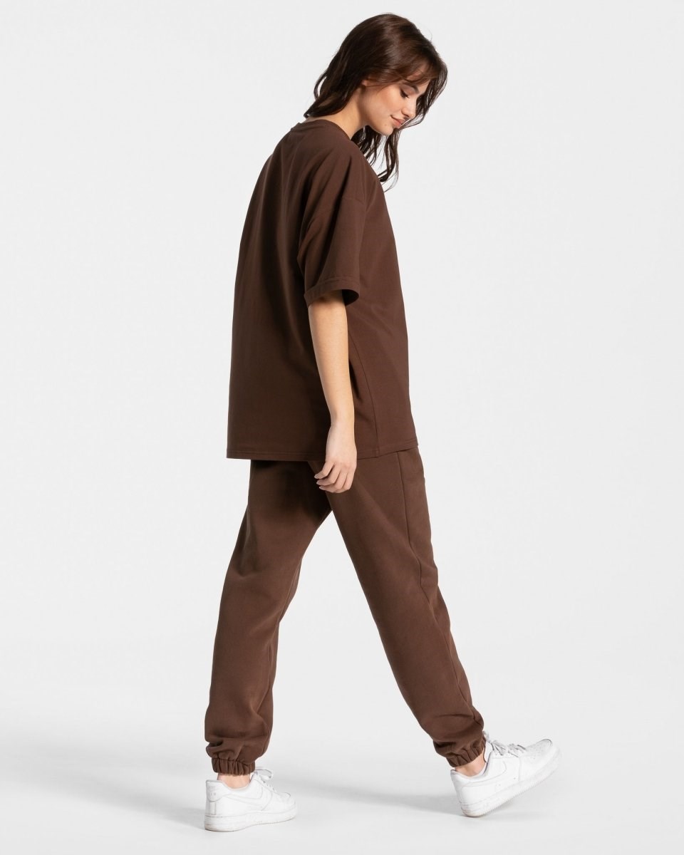 TEVEO Iconic Oversized T-Shirt Braun | 813672-WMO