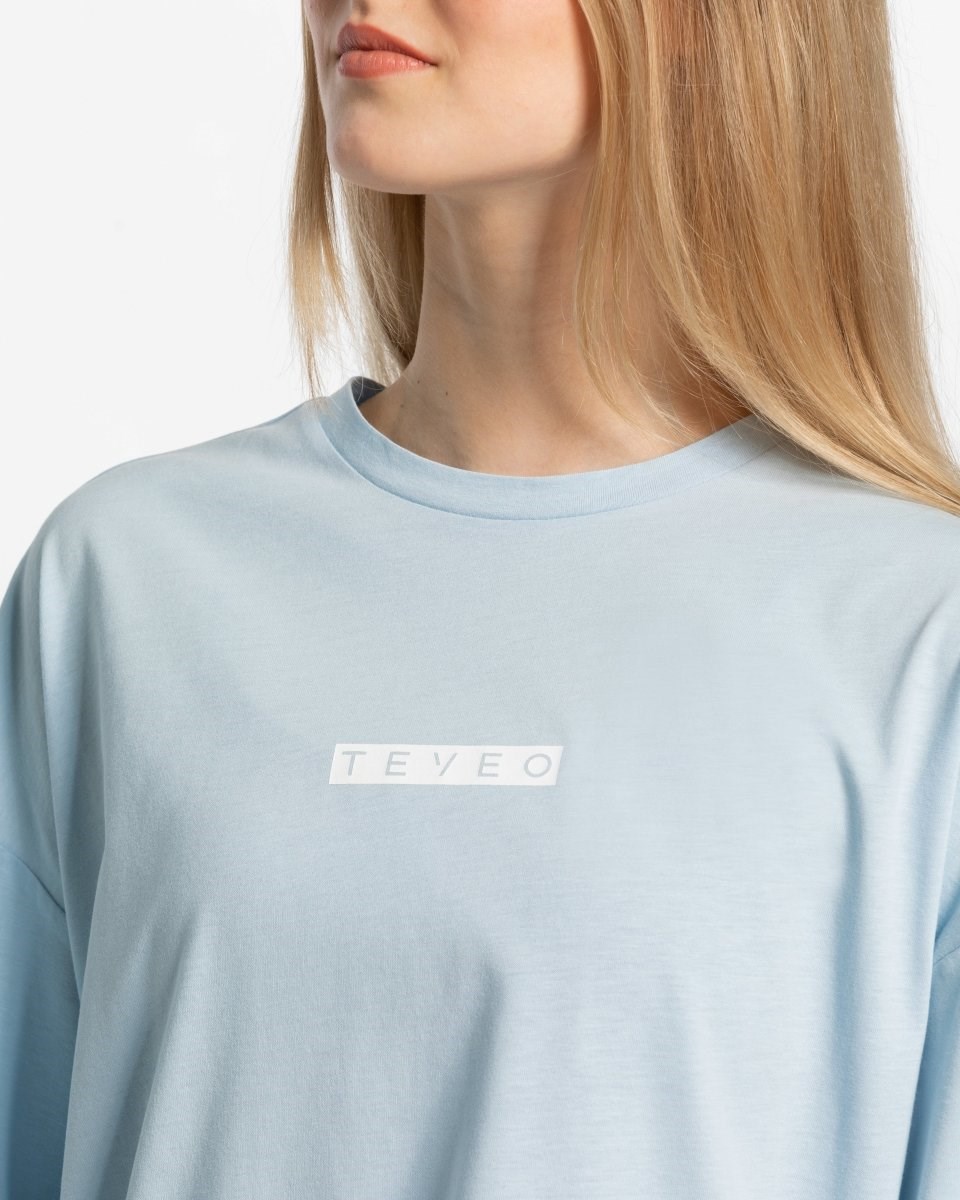 TEVEO Iconic Oversized T-Shirt Modre | 582739-MXA