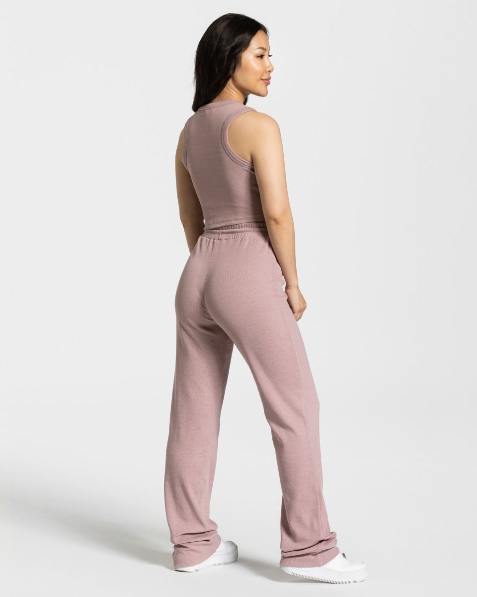 TEVEO Lounge Crop Top Ruzove | 853621-EZV