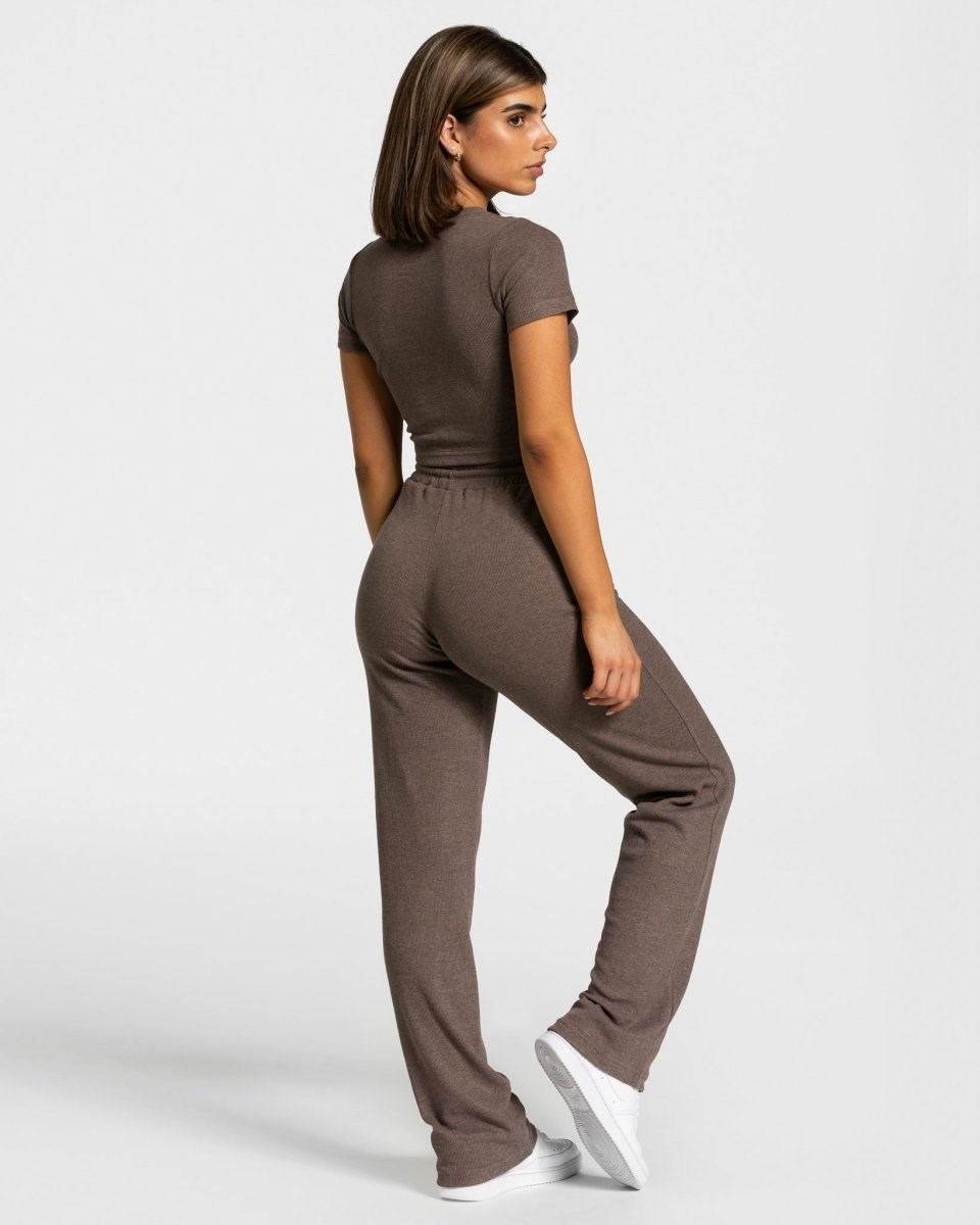TEVEO Lounge Pants Tmavo Hnede | 670238-KID