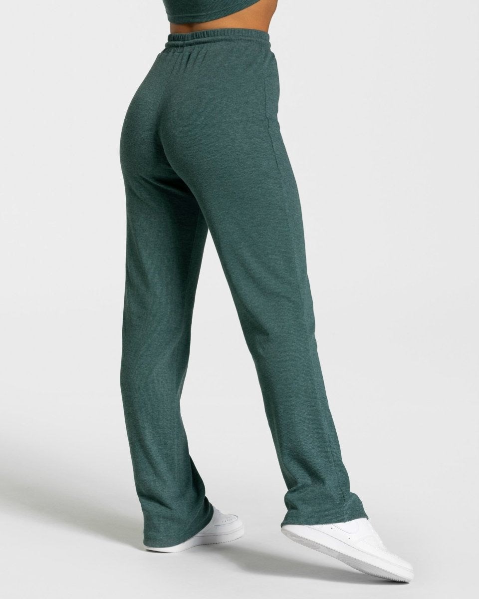 TEVEO Lounge Pants Tmavo Zelene | 865712-XTB