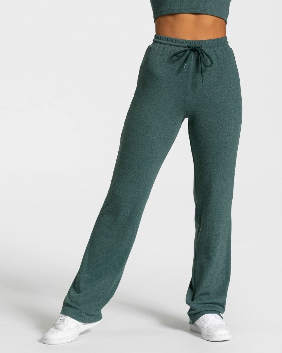 TEVEO Lounge Pants Tmavo Zelene | 865712-XTB
