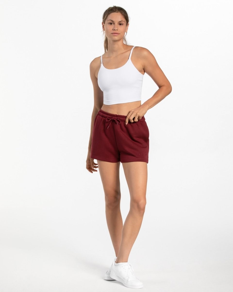 TEVEO Oversized Shorts Červené | 065948-QCW