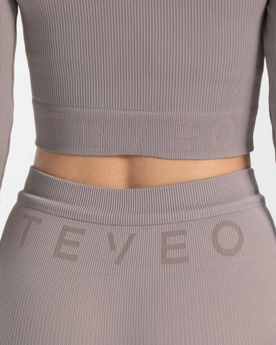 TEVEO Rebrovaný Zip Jackets Stone | 154793-QKD