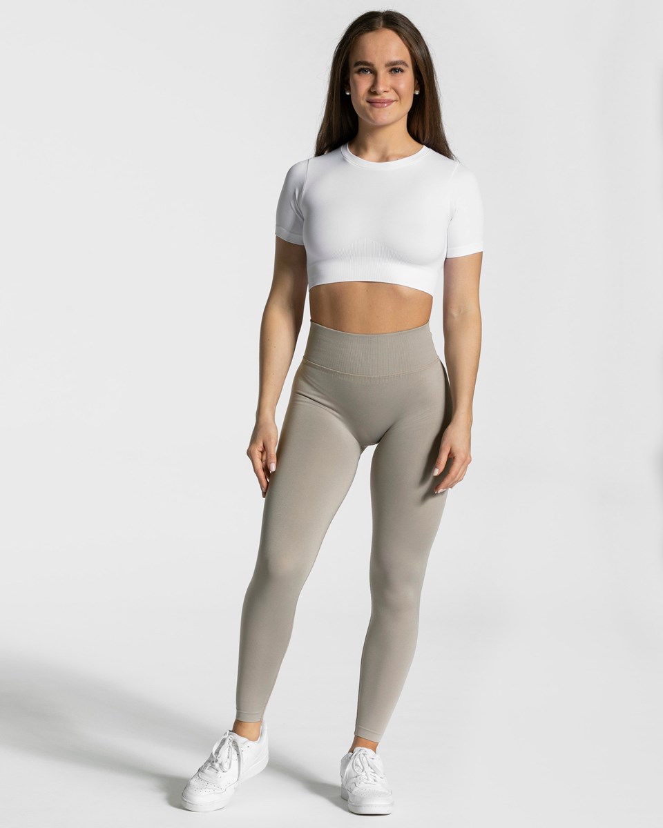 TEVEO Sensation Crop Top Biele | 159423-GVW