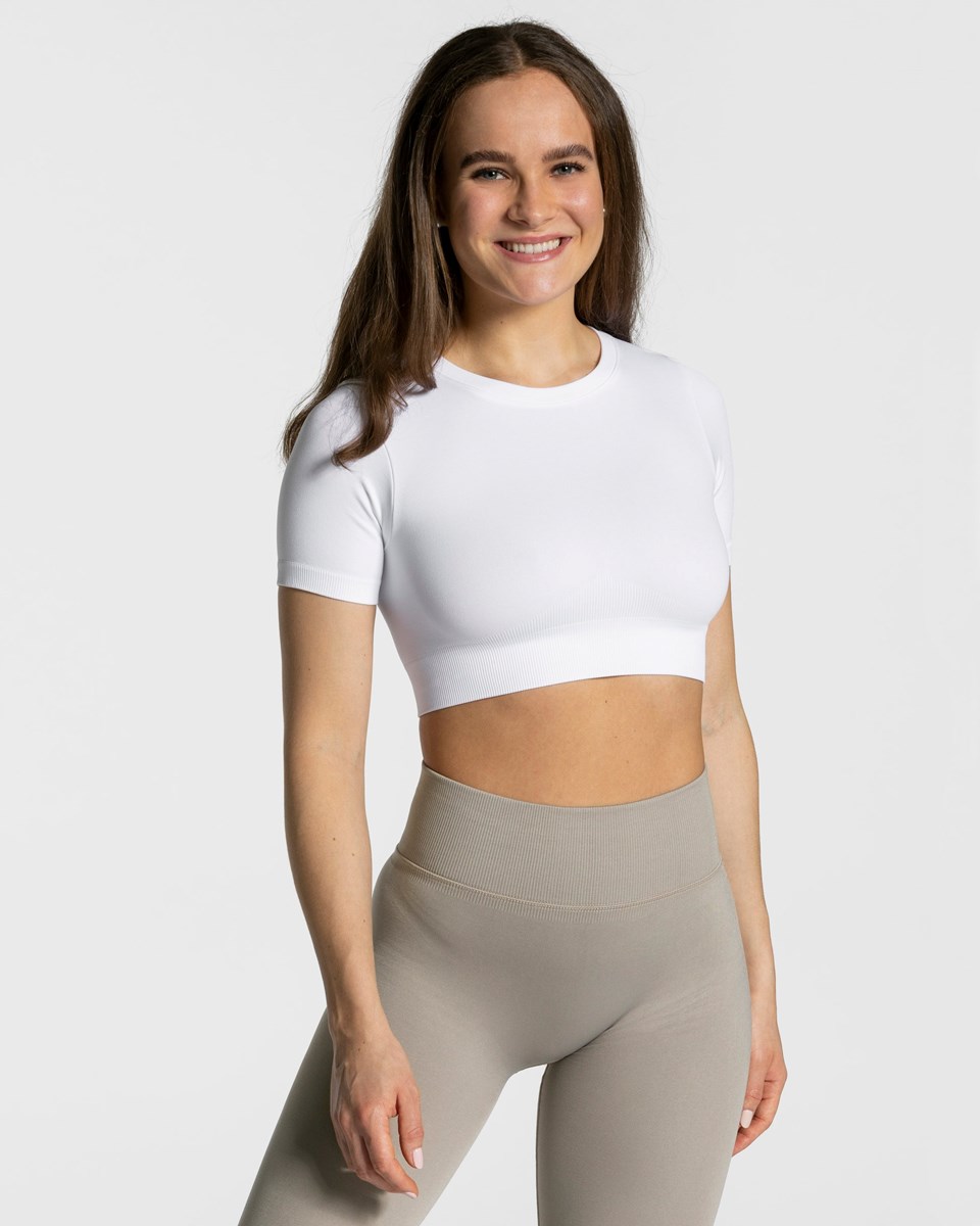 TEVEO Sensation Crop Top Biele | 159423-GVW