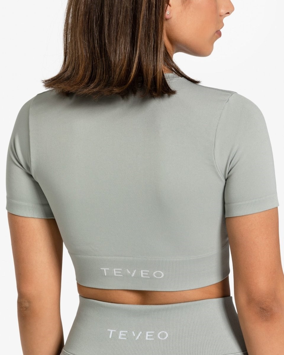 TEVEO Sensation Crop Top Gray | 159460-XJB