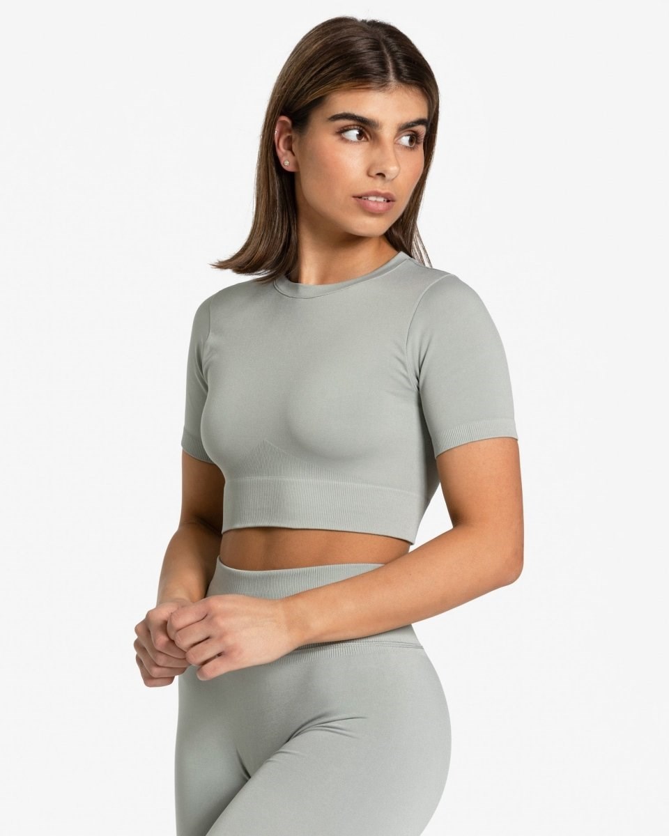 TEVEO Sensation Crop Top Gray | 159460-XJB