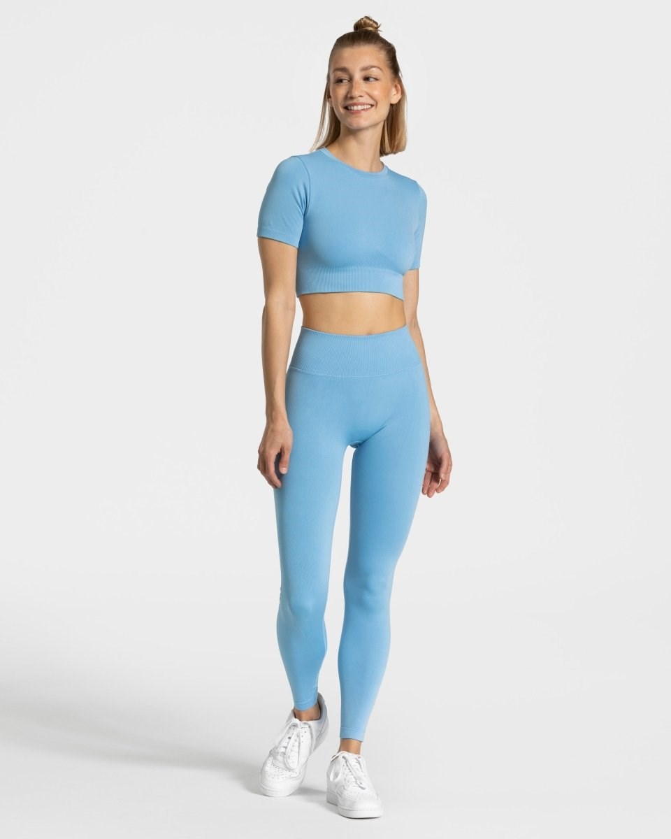 TEVEO Sensation Crop Top Modre | 315289-XHU