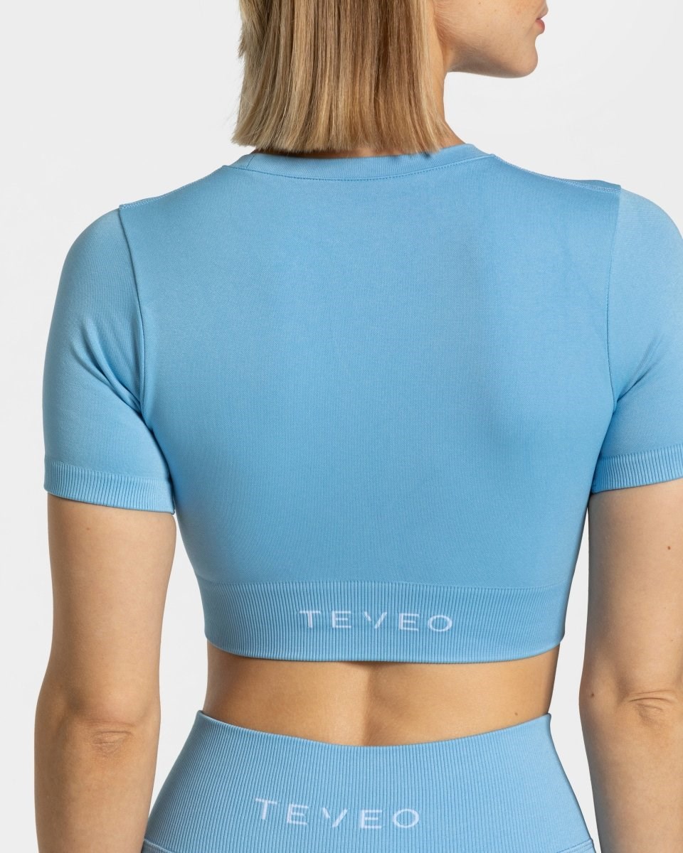 TEVEO Sensation Crop Top Modre | 315289-XHU