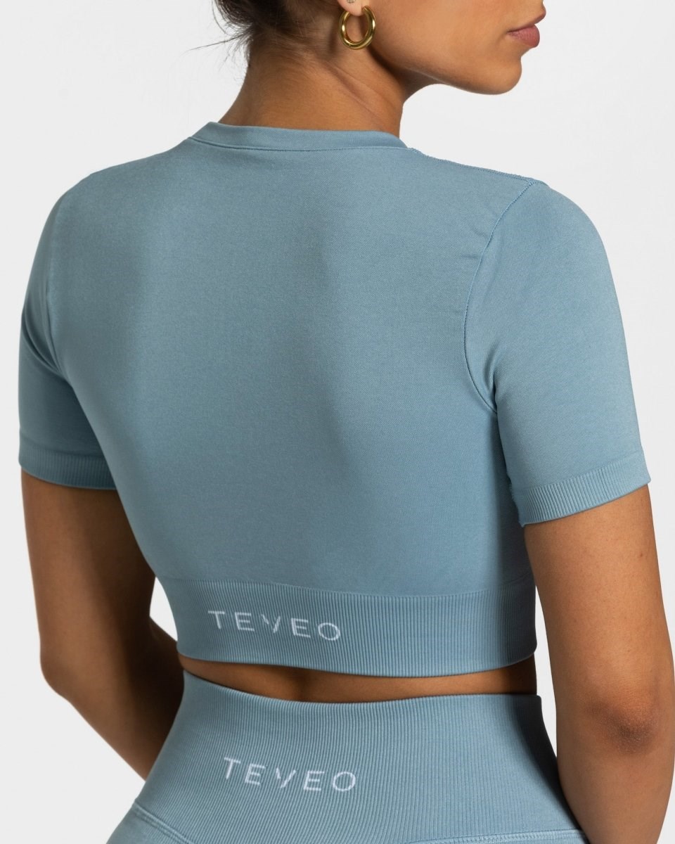 TEVEO Sensation Crop Top Modre | 503476-EIK