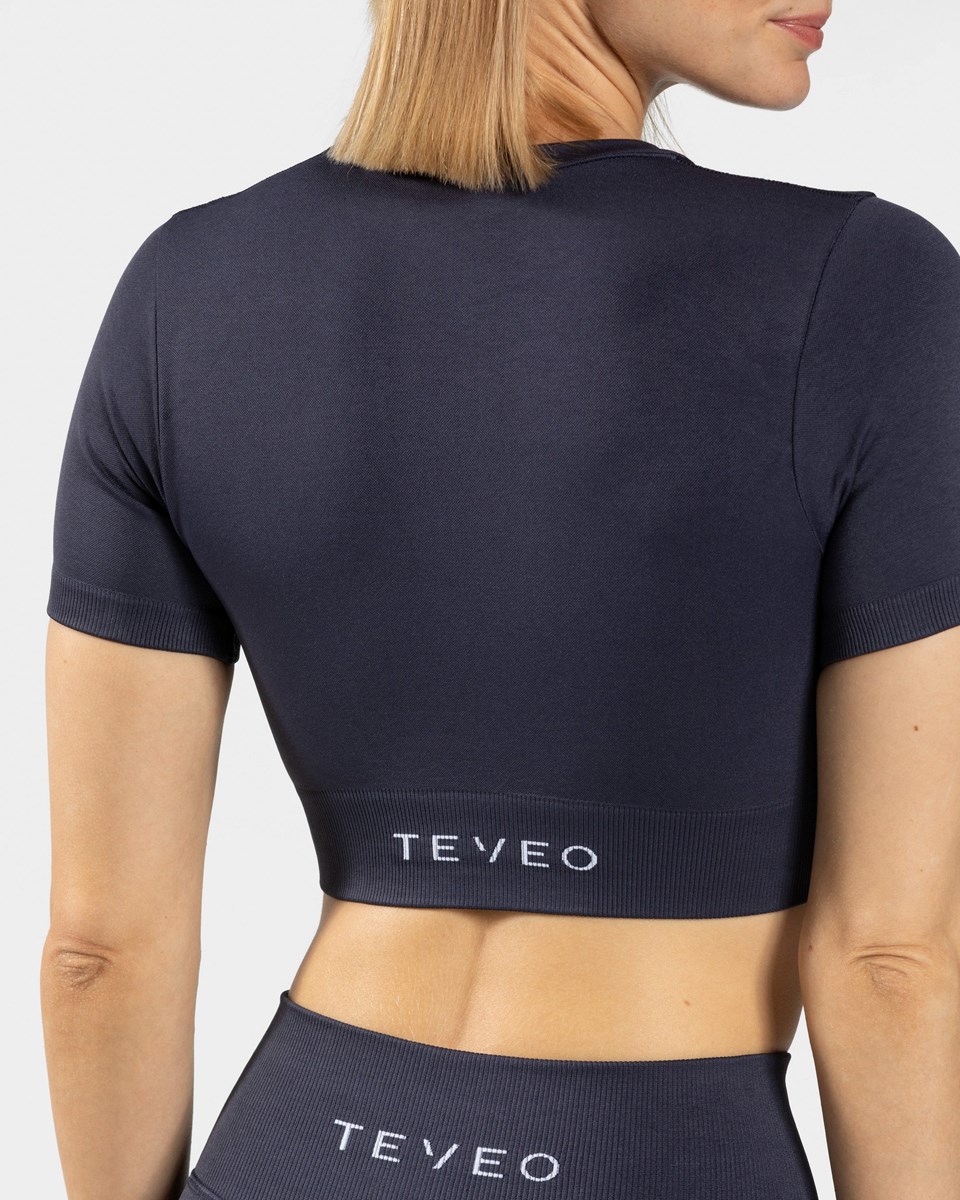 TEVEO Sensation Crop Top Tmavo Modre | 156428-VLY