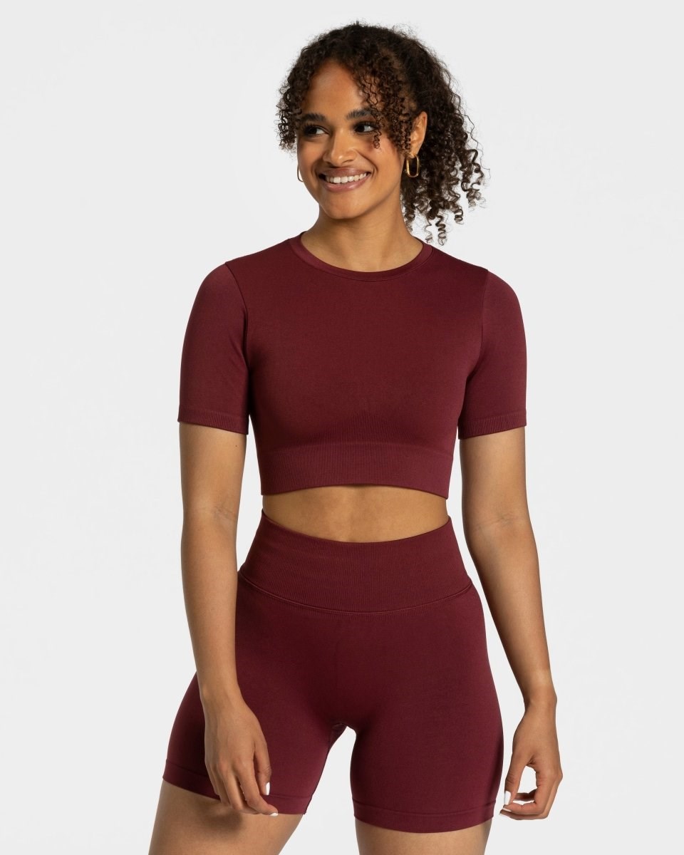 TEVEO Sensation Crop Top Červené | 180539-BGU