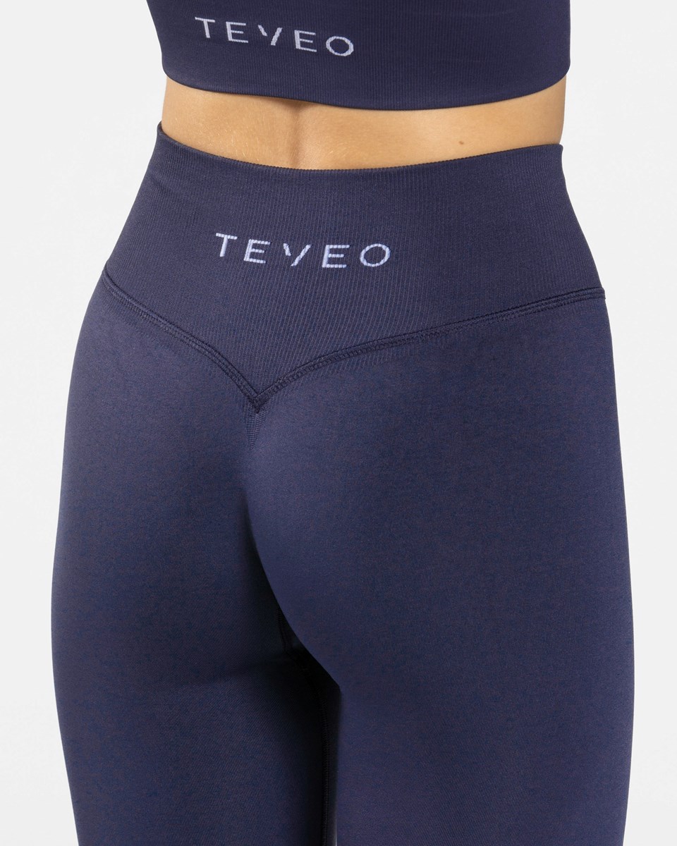 TEVEO Sensation Leggings Tmavo Modre | 713208-YJO