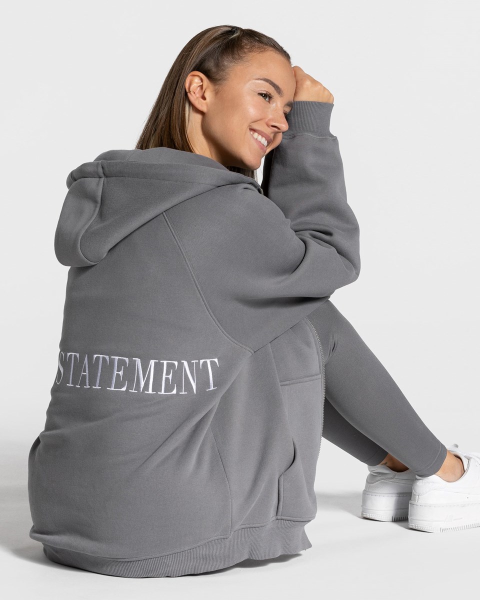TEVEO Statement Oversized Jackets Graphit | 478269-FRY