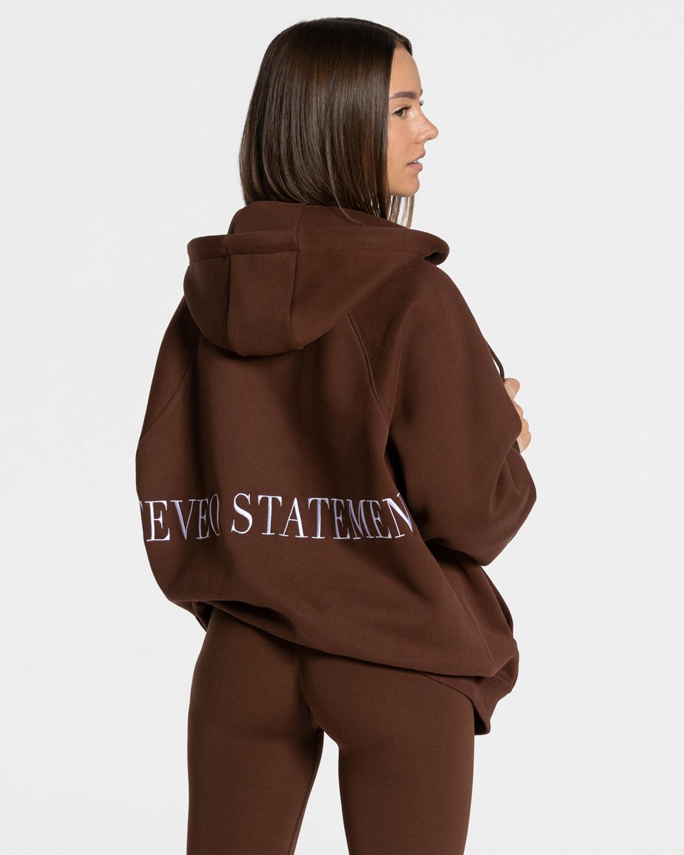 TEVEO Statement Oversized Jackets Kaffee | 491367-AYH