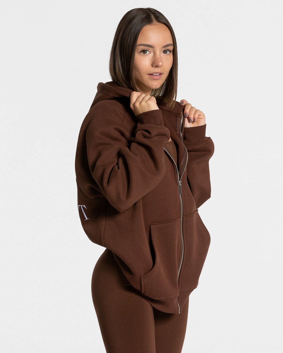 TEVEO Statement Oversized Jackets Kaffee | 491367-AYH