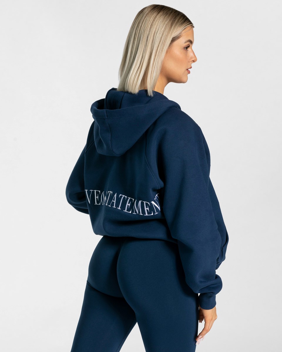 TEVEO Statement Oversized Jackets Tmavo Modre | 430768-RNH