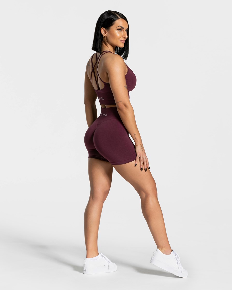 TEVEO Statement Scrunch Shorts Pflaume | 537014-KVU