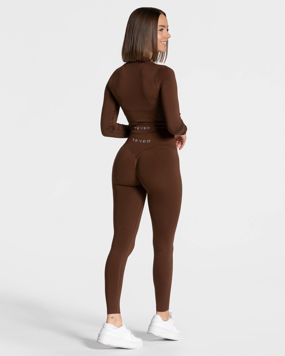 TEVEO Statement Zip Jackets Kaffee | 548021-BQF