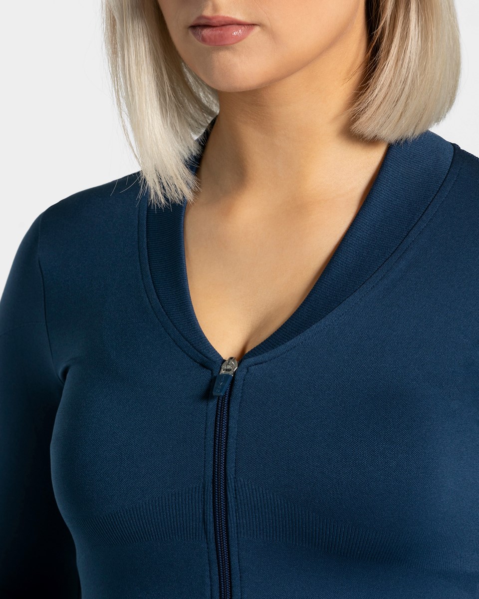 TEVEO Statement Zip Jackets Tmavo Modre | 958231-ZIT