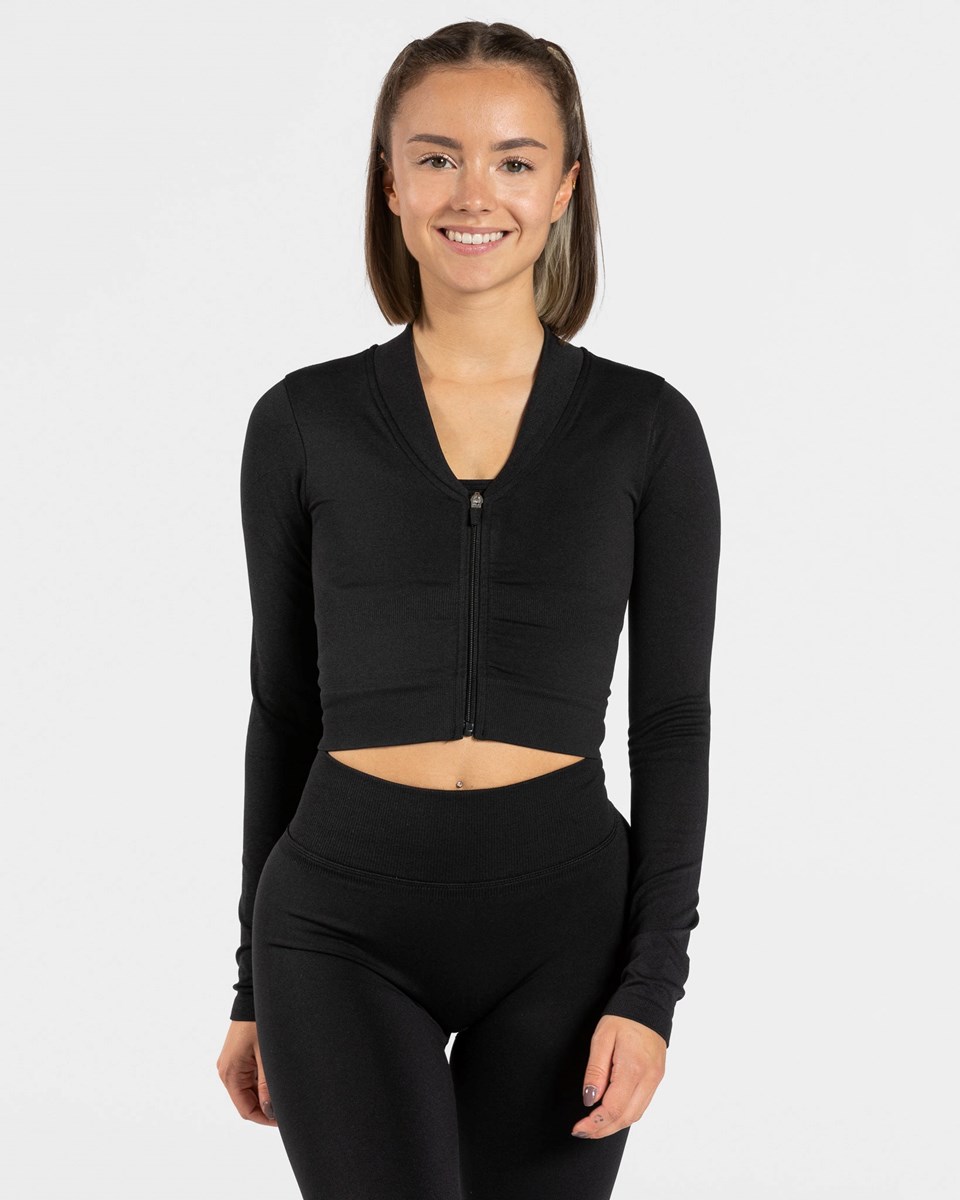 TEVEO Statement Zip Jackets Čierne | 514690-JVR