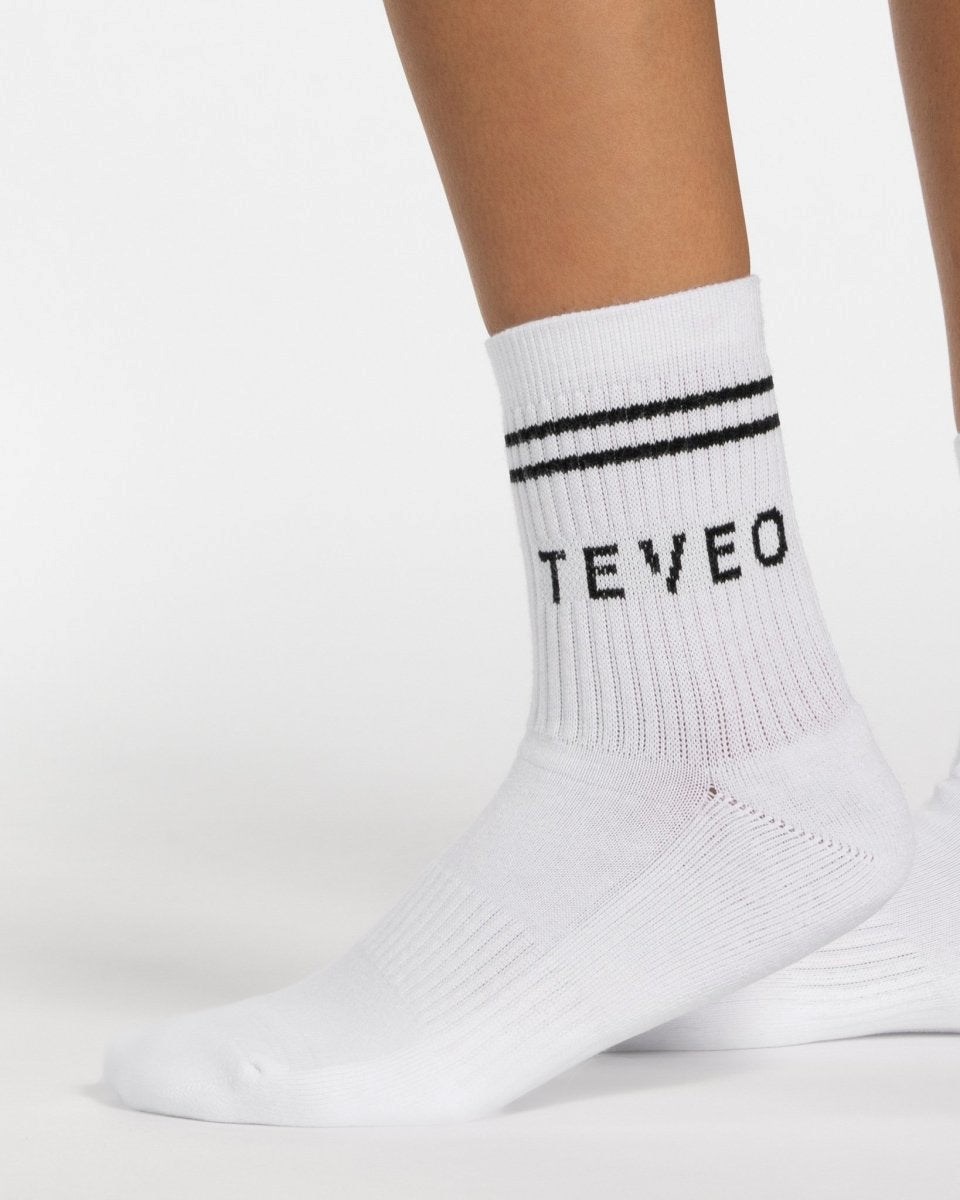 TEVEO TEVEO Crew Socken (2er) Biele | 023197-GMQ