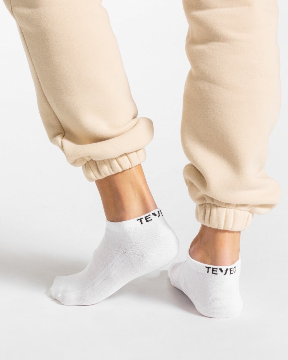 TEVEO TEVEO Sneaker Socken (2er) Biele | 012695-DOJ