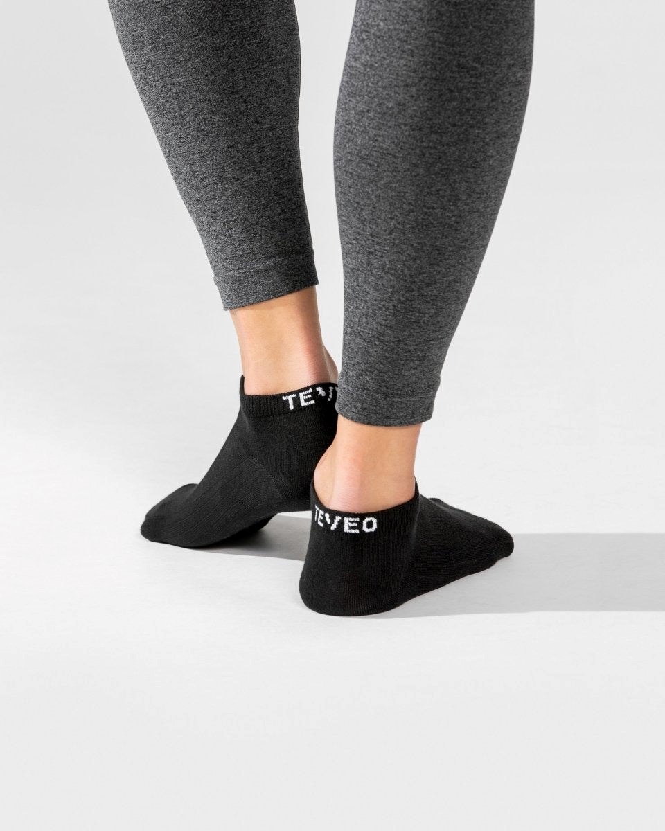 TEVEO TEVEO Sneaker Socken (2er) Čierne | 367042-FTQ