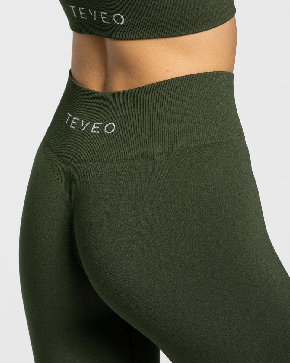 TEVEO Timeless Scrunch Leggings Hnedožltý | 914837-FCW
