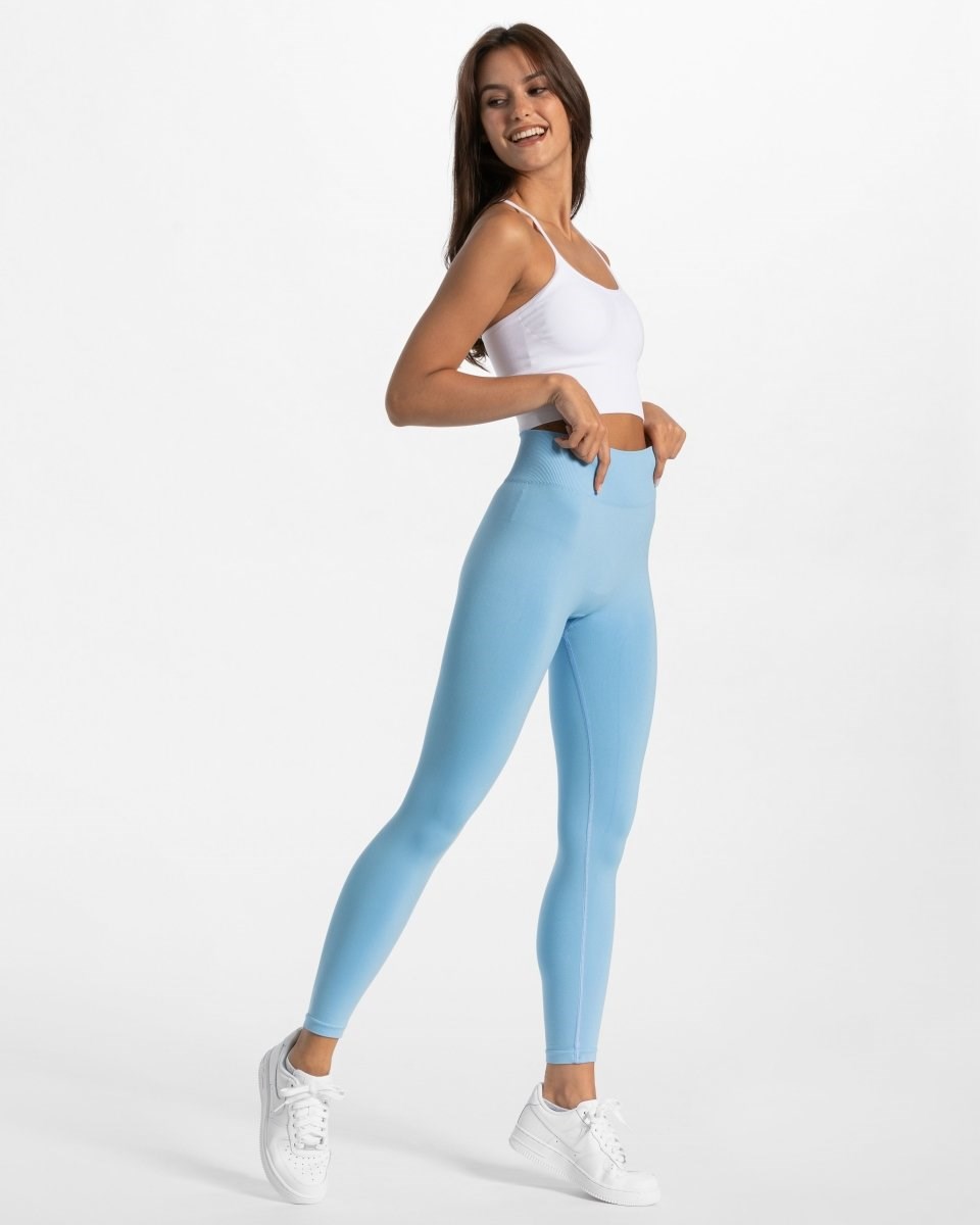 TEVEO Timeless Scrunch Leggings Modre | 810953-VHW